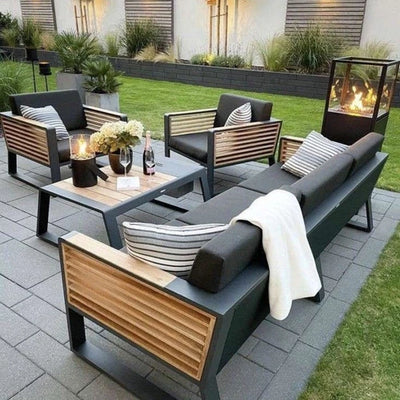Salto loungeset met 3-zits bank New York (4-delig)