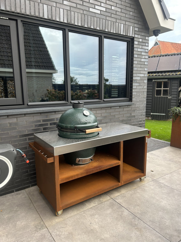 Big green egg buitenkeuken RVS