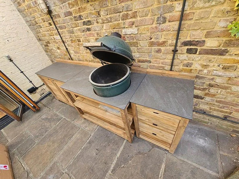 Big green egg outdoor kitchen Miami