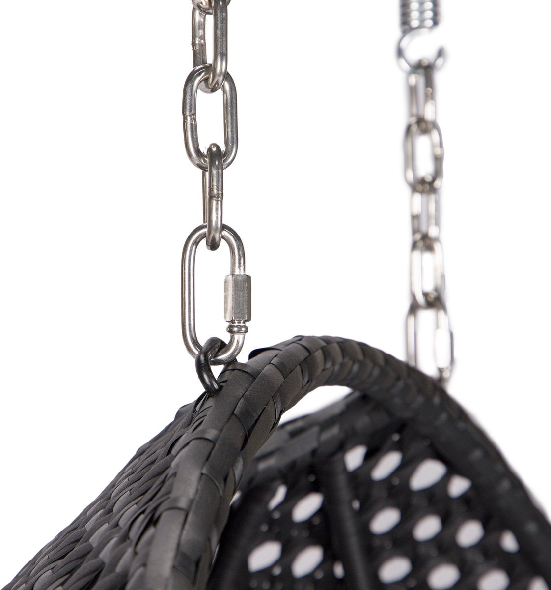 Salto Duo Hangstoel – Zwart Frame – Incl. Luxe Kussen & Hoes – 2 Persoons