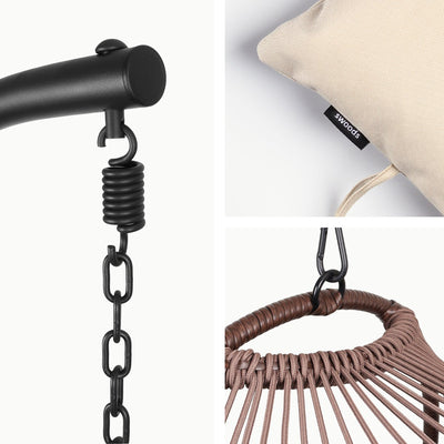 Salto Hangstoel – Beige – Incl. Hoes & Standaard – Tot 150 kg