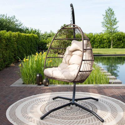 Salto Egg Hangstoel – Opvouwbaar – Binnen & Buiten – tot 150 kg