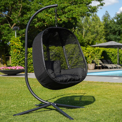 Salto Hangstoel – Zwart – Comfort voor Binnen & Buiten