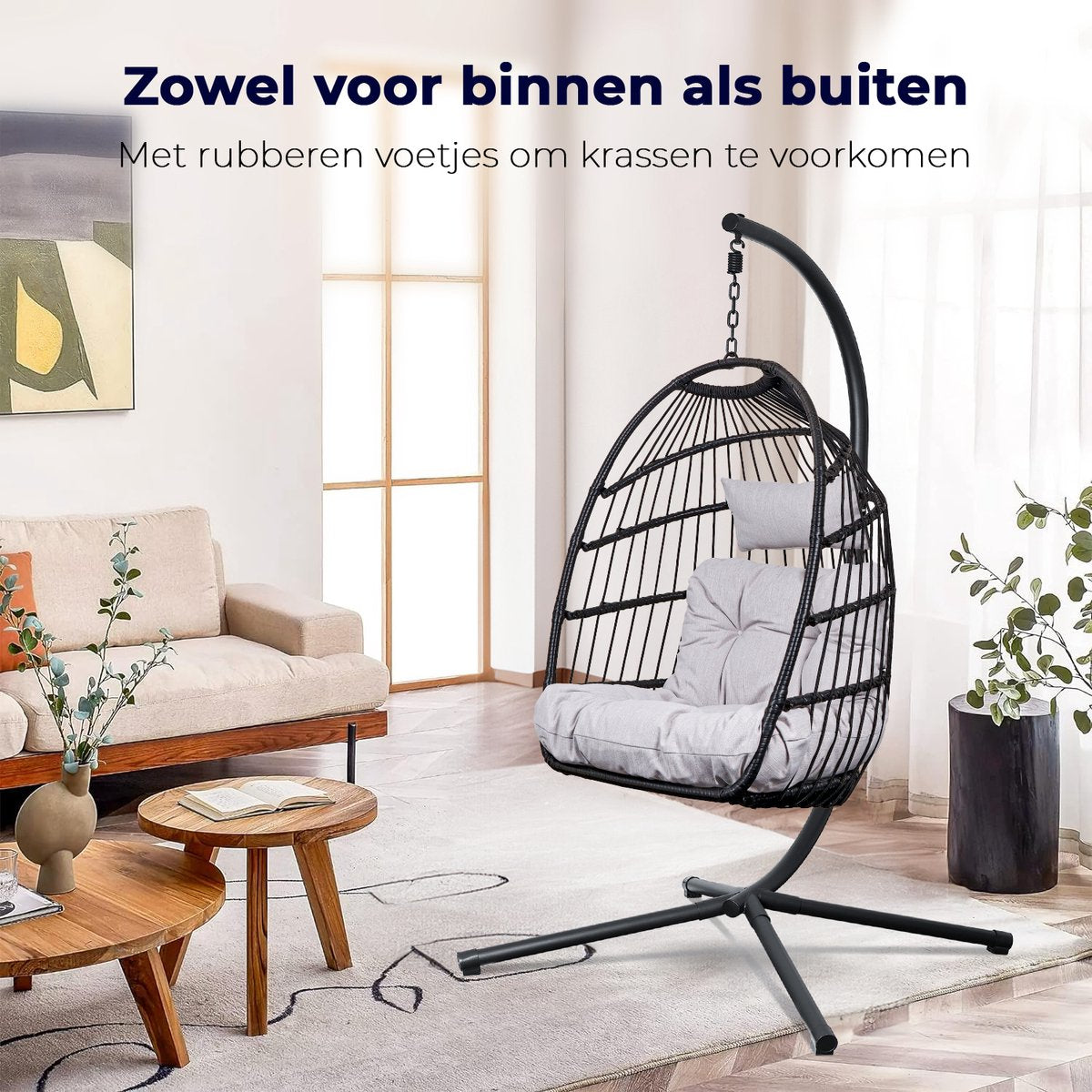 Salto Hangstoel – Opvouwbaar – Incl. Hoes & Standaard – Tot 150 kg