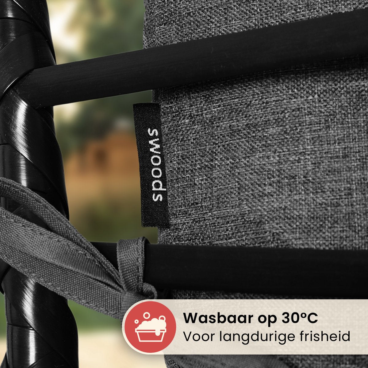Salto Hangstoel – Donkergrijs – XXL – Incl. Standaard – Tot 150 kg