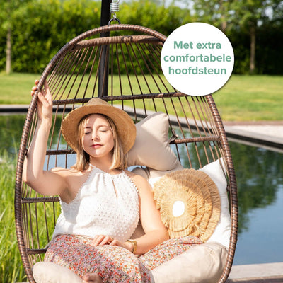 Salto Egg Hangstoel – Opvouwbaar – Binnen & Buiten – tot 150 kg