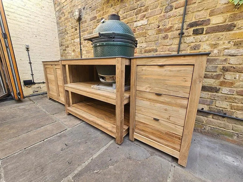 Big green egg outdoor kitchen Miami