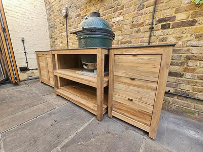 Big green egg outdoor kitchen Miami