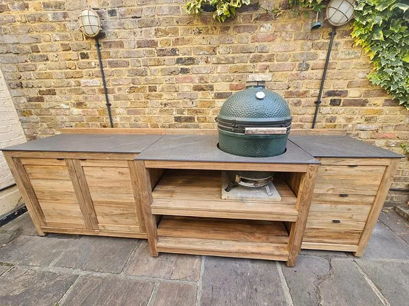 Big green egg outdoor kitchen Miami