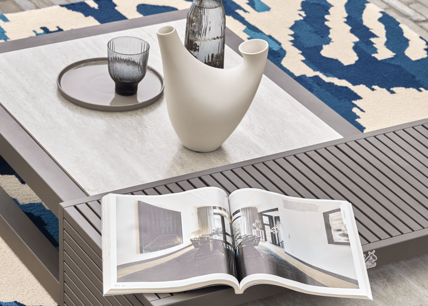Salto Santorini Hoek Loungeset – 4-delig Nr.11 | Luxe Buitenhoekbank