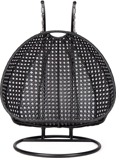 Salto Duo Hangstoel – Zwart Frame – Incl. Luxe Kussen & Hoes – 2 Persoons