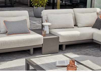 Salto Santorini Hoek Loungeset – 4-delig Nr.11 | Luxe Buitenhoekbank