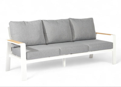 Aluminium Stoel-Bank Loungeset – Wit – SALTO LAND
