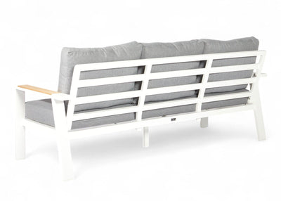 Aluminium Stoel-Bank Loungeset – Wit – SALTO LAND