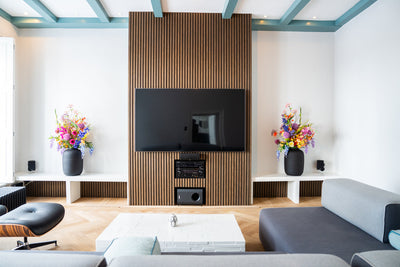 240cm x AkuPanel écht Gerookt Eiken-Hout 3-zijdig houtfineer | 60cm | | Nieuw 715
