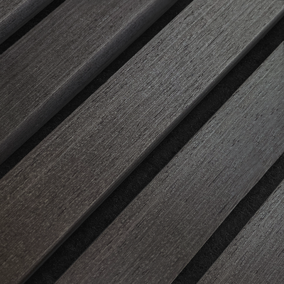 | | houtfineer 3-zijdig 270cm x écht Eiken-Hout Zwart AkuPanel 60cm | Nieuw 557