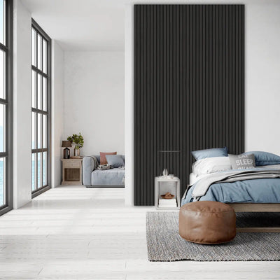 | | houtfineer 3-zijdig 270cm x écht Eiken-Hout Zwart AkuPanel 60cm | Nieuw 557
