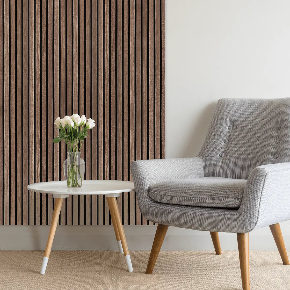 240cm x AkuPanel écht Gerookt Eiken-Hout 3-zijdig houtfineer | 60cm | | Nieuw 715
