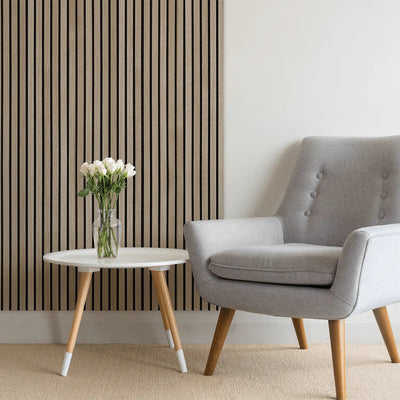 écht Eiken-Hout x AkuPanel 60cm Naturel houtfineer 240cm | | 3-zijdig | Nieuw 801