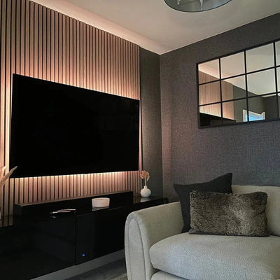 écht Eiken-Hout x AkuPanel 60cm Naturel houtfineer 240cm | | 3-zijdig | Nieuw 801