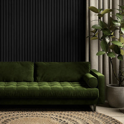 60cm | houtfineer écht x Eiken-Hout 3-zijdig AkuPanel Zwart | 240cm | Nieuw 632