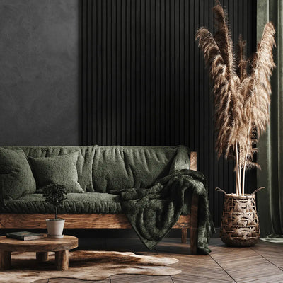 | | houtfineer 3-zijdig 270cm x écht Eiken-Hout Zwart AkuPanel 60cm | Nieuw 557