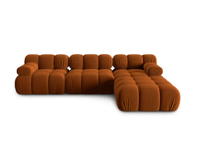 "Tropea" velvet - Corner sofa