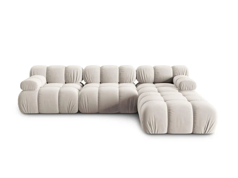 "Tropea" velvet - Corner sofa