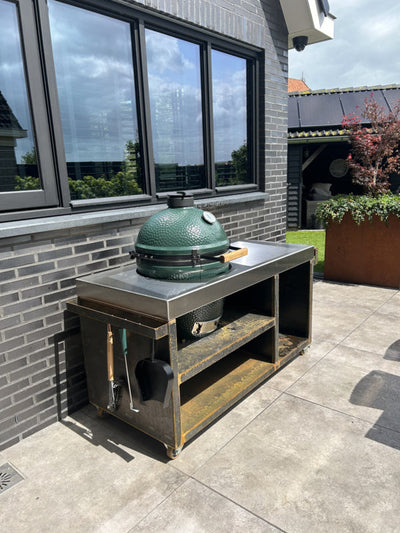 Big green egg buitenkeuken RVS