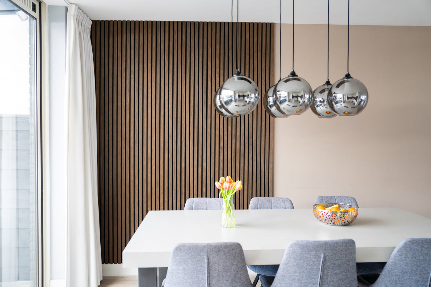 240cm x AkuPanel écht Gerookt Eiken-Hout 3-zijdig houtfineer | 60cm | | Nieuw 715