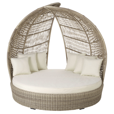 Salto PARADISIO Rond Ligbed met Kussens – 2-Zits | Luxe Outdoor Relaxbed