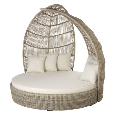Salto PARADISIO Rond Ligbed met Kussens – 2-Zits | Luxe Outdoor Relaxbed