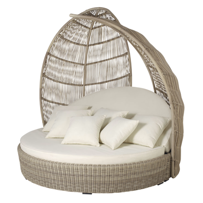 Salto PARADISIO Rond Ligbed met Kussens – 2-Zits | Luxe Outdoor Relaxbed
